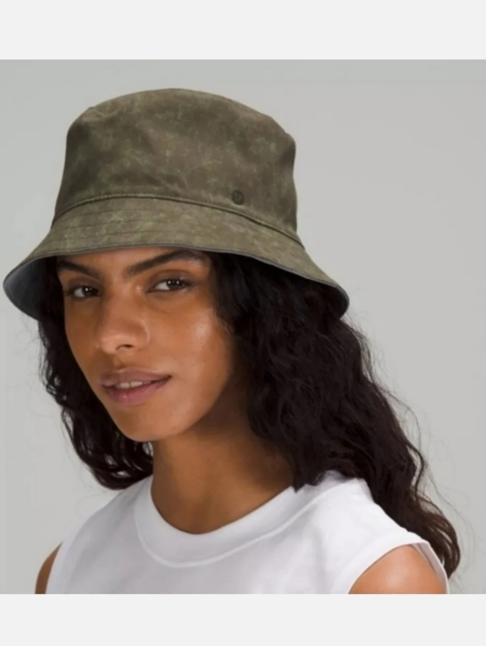 Lululemon Unisex Both Ways Reversible Grey & Green Bucket Hat